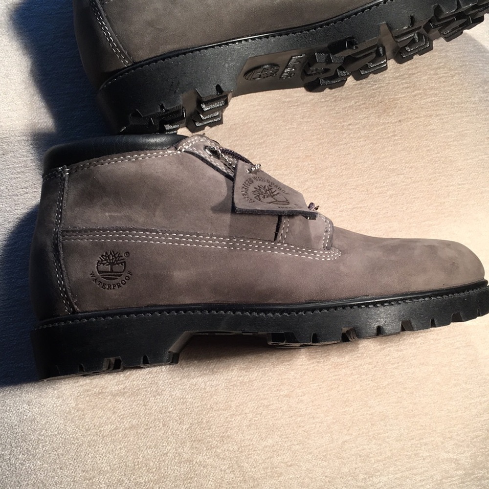 Timberland Gray Nubuck Ankle Boots